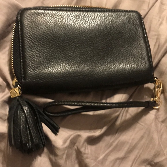 Tory burch wristlet purse, black - Picture 2 of 3